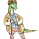 Image for article titled The eleven Doctors, drawn as dinosaurs